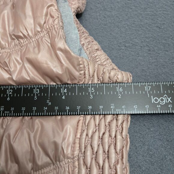 Calvin Klein Performance Women M Pink Premium Duck Down Puffer Vest Full Zip - Picture 15 of 15